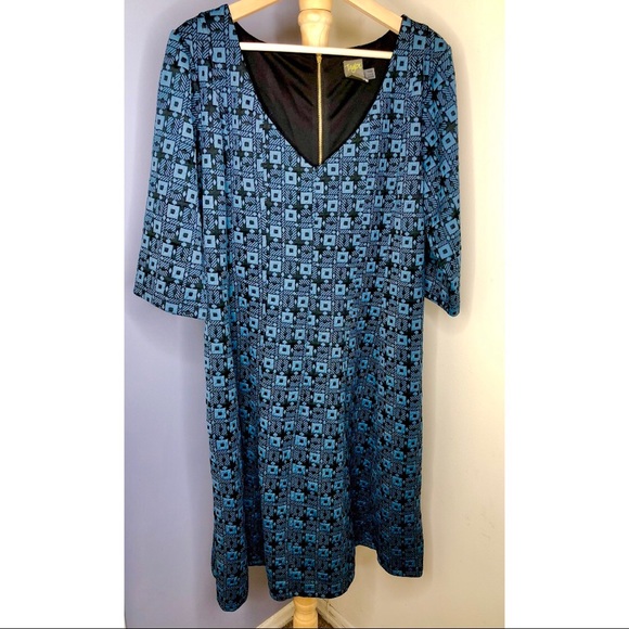 Patterned dress by Taylor size 16W - Picture 3 of 7